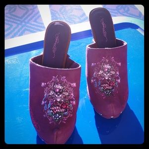 Used Ed Hardy Portland Clog